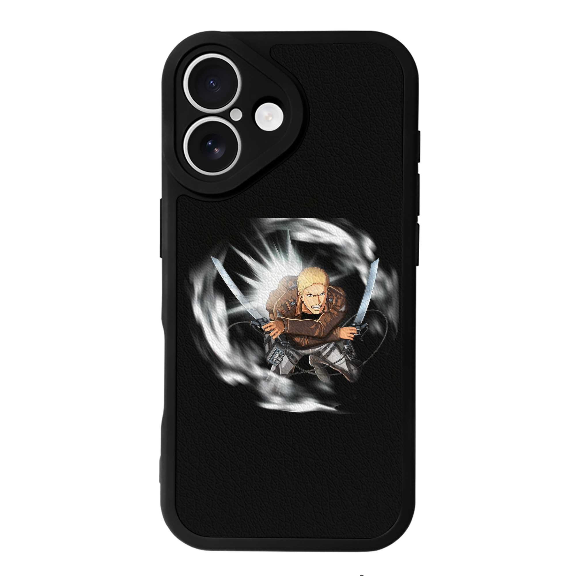 （画像用） 進撃の巨人 ライナー・ブラウン Attack on Titan Reiner Braun 【iPhone 16シリーズ対応】シリコンスマホケース（レザー調） 材質：シリコン